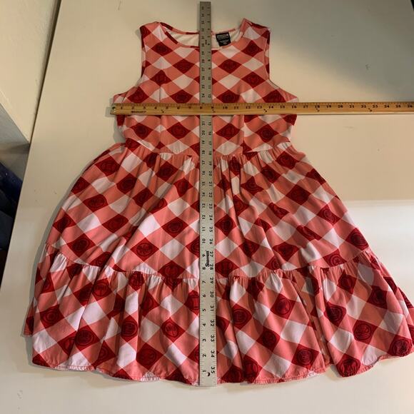 Her Universe Dress Womens S Small Marvel Avengers Icons Gingham Tiered Mini - Picture 9 of 15